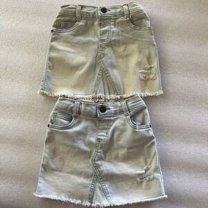 Garanimals Distressed Denim Skirts Size 3T Set Of 2